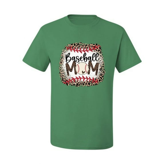 Baseball Mom Jaguar Print Sports Men's Graphic T-Shirt, Kelly, 4X-Large