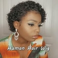 thumbnail image 2 of Tcwhniev Short Curly Hair Wigs,Human Hair Short Pixie Cut Wigs for Women Human Hair Nautral Color, 2 of 5