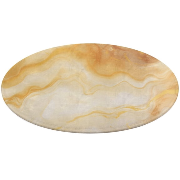 Marble Blue Greene Purple And Gold Stripes Round Rugs -Washable Non-Slip Small Round Area Rug Throw Soft Circle Rugs for Bedroom, Modern Print Indoor Carpet for Entryway Sofa Living Room