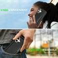 thumbnail image 5 of ELEHOLD Wallet Case for iPhone 16, Shockproof Magnetic Leather Case with Card Holders & Stand,Black, 5 of 10