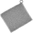 thumbnail image 1 of Limpiador de hierro fundido de acero inoxidable de 7" X 7" para todo tipo de sartenes, 1 of 5