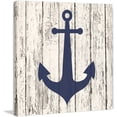 thumbnail image 2 of "Blue Anchor" Painting Print on Wrapped Canvas, 2 of 7