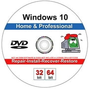 Windows 10 Home & Professional Repair, Install, Recover & Restore DVD