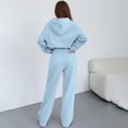 thumbnail image 4 of CIENVNSTG Sweatsuits Women 2 Piece Outfit Comfort Jogger Set Hoodie and Sweatpants Set Matching Sweat Sets Fall Sweatset Sky Blue S, 4 of 4