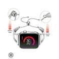thumbnail image 3 of Luxtrada Adjustable Bands Compatible for Apple Watch Band Series SE/8/7/6/5/4/3/2/1 Stainless Steel Replacement strap iWatch Bracelet with Pendant "42mm/44mm,Silver", 3 of 7