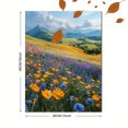 thumbnail image 3 of Qisvanset 12x16 Inch Wildflower Panoramic Landscape Canvas Wall Art, Serene Nature Scenery Ready To Hang Home Decor, 3 of 8