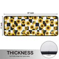 thumbnail image 5 of Sunflower and Checkerboard White Anti Fatigue Kitchen Rugs Set Of 2, Non Slip Washable Decorative Floor Mats for Sink Laundry and Home Use, 17"x47", 5 of 5