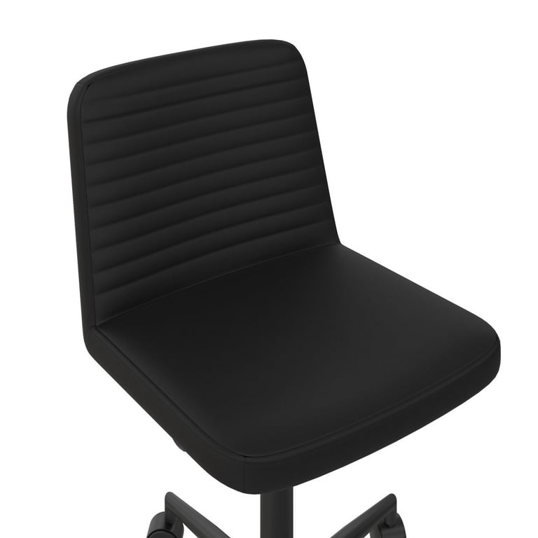 Queer Eye Corey Task Chair Height with 250 Adjustable Swivel, Black Capacity, lb. 