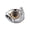 Yellow Eye, variant on Men Women's Big Head Fish Ring Multicolor Stone Eyes Stainless Steel Band Vintage Personalized Koi Hip Hop Ring Band Jewelry Blue Eyes Size 13