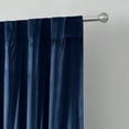 thumbnail image 5 of Better Homes & Gardens Dutch Velvet Navy Solid Rod Pocket 100% Blackout Curtain, 52" x 84", 5 of 5