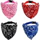 thumbnail image 1 of 4 Piezas de Pañuelos para Perros, Bufanda Ajustable Triangular, Collar de Pañuelo y Babero para Mascotas, Adecuado para Perros Grandes, Medianos y Pequeños (Roja, Azul, Negro, Rosa, Talla L), 1 of 6