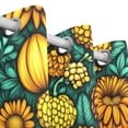 thumbnail image 3 of Bright Yellow Flowers Blackout Curtains for Living Room Bedroom 55W x 72/84L Insulated Window Drapes 2 Panels, 3 of 6