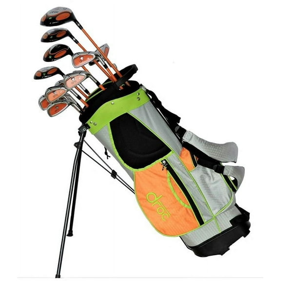 DROC - Dimond Series 13 Pieces Right Hand Golf Club Set & Golf Bag Ages 11 - 14 Boys