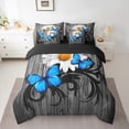 thumbnail image 2 of jejeloiu Cute Butterfly Daisy 7-Piece Twin Bedding Sets,Rustic Farmhouse Cabin Bedding Comforter Set,Blue Gray White Sheet Sets For Kids,Ultra Soft Home Decor Reversible, 2 of 8