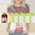 thumbnail image 3 of YDLCAFD T-Shirts Women Casual Fashion Round Neck Three Quarter Sleeve Flower Print T Shirt, 3 of 4