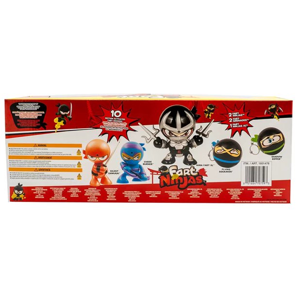 Funrise Fart Ninjas 5-Pack Collectible Motion-Activated Sound