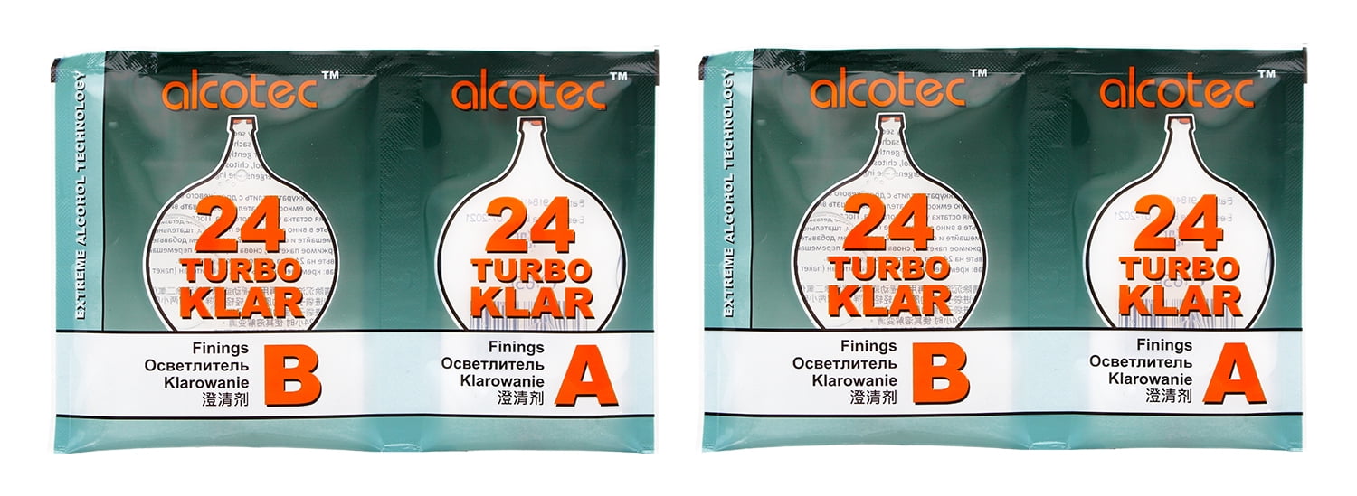 Details about   Alcotec TurboKlar 24hr for clearing Homebrew Turbo Wine Beer Cider 