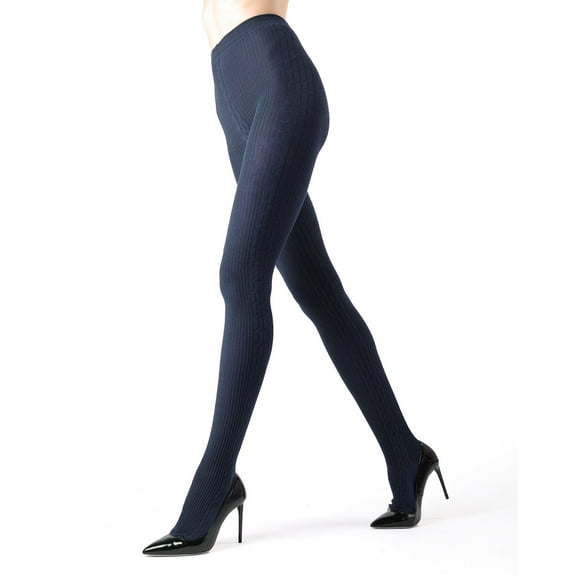 MeMoi Portland Side Cable Knit Sweater Tights - Womens - Female