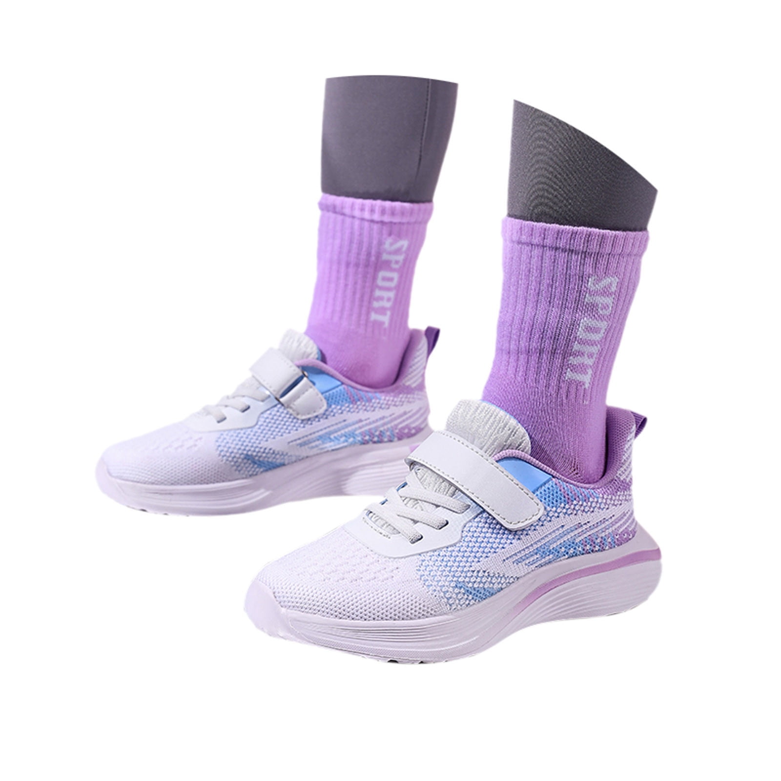 Krdevn Kids Shoes - Trainers for Boys Trainers Girls Indoor Shoes Children's Sports Shoes Trainers Tennis Shoes Leisure Shoes Outdoor Running Shoes,Color:White,Size:7-8 Years
