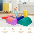 thumbnail image 4 of Costway 6 Piece Climb Crawl Play Set Indoor Kids Baby Toddler Soft Safe Foam Blocks Toys, 4 of 12