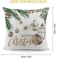 thumbnail image 4 of Christmas Cushion Covers Green Merry Christmas Trees Snowflake Cushions 45 X 45 Set Of 4,Xmas Cushion Covers Snowflake christmas decorations 18 x 18 I, 4 of 5