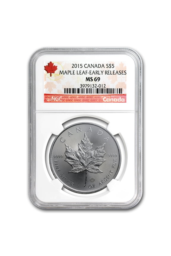 2015 Canada 1 oz Silver Maple Leaf MS-69 NGC (Early Release)