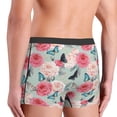 thumbnail image 5 of Balery Roses and Butterflies Men's Boxer Briefs, Soft and Breathable Cotton Underwear with nylon Waistband-Small, 5 of 9
