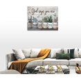 thumbnail image 5 of Farmhouse Bathroom Succulent Canvas Wall Art Rustic Succulent Plants Pictures Wall Decor God Says You Are Christian Bible Verse Painting Prints Country Artwork Framed Home Bedroom Living Room 16"x12", 5 of 6