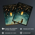 thumbnail image 3 of Releasing Sky Lanterns With Ted Festival Magic Kids Bedroom Art Unframed Wall Art Print Poster Home Decor Premium, 3 of 5