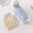 thumbnail image 6 of Aosijia Dog Sweaters Winter Warm Dog Clothes Turtleneck Knitted Pet Clothing Puppy Cat Sweater Vest Coat for Small Dogs Beige S, 6 of 9