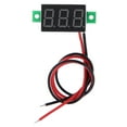 thumbnail image 1 of Voltímetro de dos cables, voltímetro digital de 0,36 pulgadas, dos voltímetros digitales, medidor de voltaje de aspecto llamativo, 1 of 5