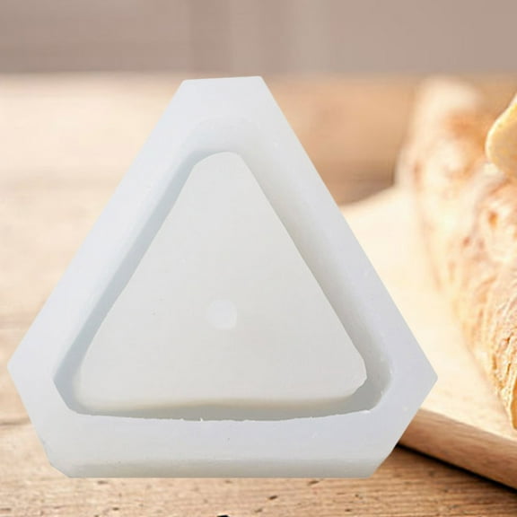 YUYUETIME 1Set Concrete Molds for Succulent Planters Triangle Silicone Artisans