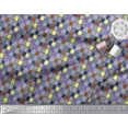 thumbnail image 2 of Soimoi Modal Satin Fabric Check & Brush Stroke Abstract Decor Fabric Printed Yard 42 Inch Wide, 2 of 3