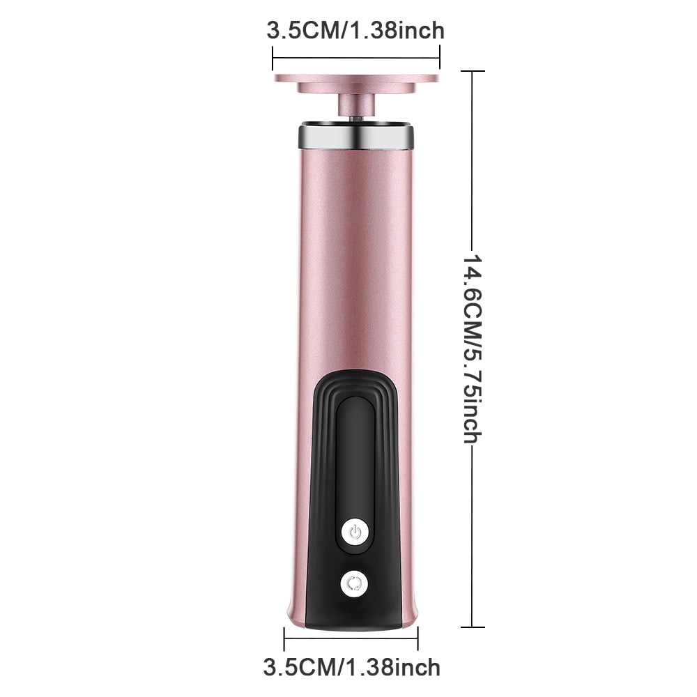Professional Electric Foot Callus Remover Kit, Cordless & Rechargeable Pedicure Tool with 120 Replacement Sanding Discs for Removing Hard, Cracked Skin on Feet, Rose Gold