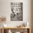 thumbnail image 2 of Elephant Stock Intellectual Buddha Wall Art - Vertical Canvas Wall Art - Living Room Wall Decor - Religion And Spirituality Canvas - Gray And Decor - 24" x 36", 2 of 8