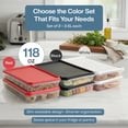 thumbnail image 5 of SIGNORA WARE Deli Meat Containers with Lids Set of 2 Airtight Stackable White, 5 of 8
