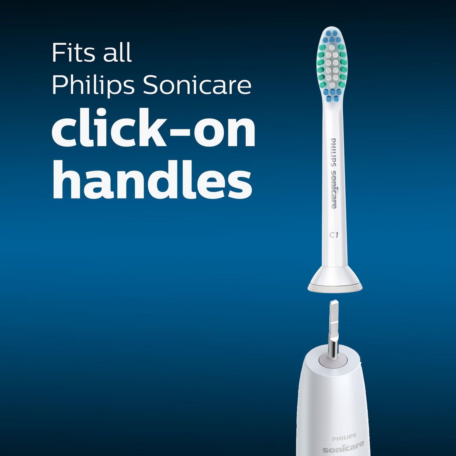 Philips Sonicare Simply Clean replacement toothbrush heads value pack, HX6015/03, 5 count, 5 count