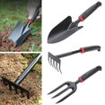 thumbnail image 4 of Multifunctional Garden Tool Shovel Dig Wild Vegetables Drive Plant Flowers Shovel Soil Thickening Rake Weeding Hoe small garden small Tools short Robust Lightweight short For Rake,Garden Garde, 4 of 8