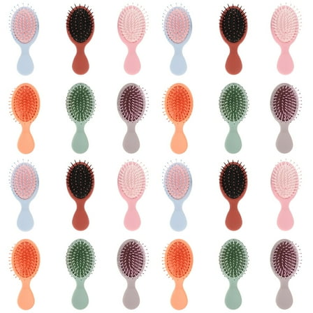 24pcs Mini Wet Hair Brush Travel Detangling Brush Detangler Hair Brushes for Curly Hair