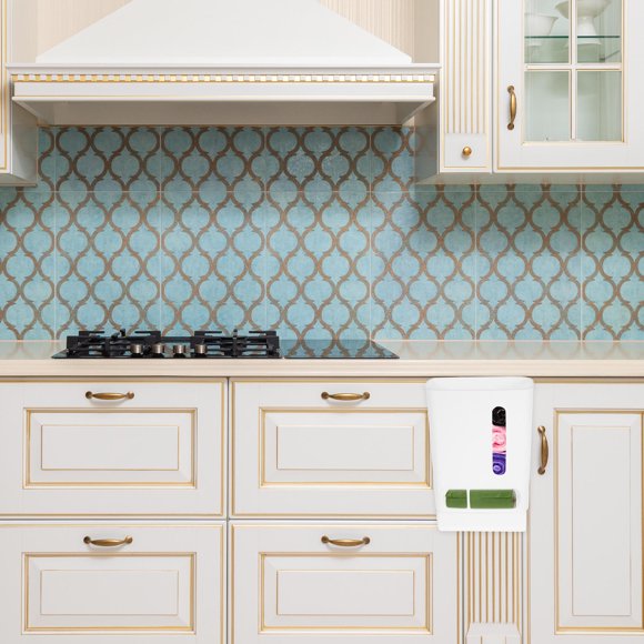 SHOWERORO Organizador De Bolsas De Plástico Para Cocina Con Montado En Pared Y Fácil Extracción