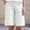 White, variant on Xysaqa Women's Cotton Linen Shorts Casual Bermuda Shorts for Women Summer Beach Pull On Short with Elastic High Waisted & Pockets S-XXL
