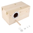 thumbnail image 2 of Casa Para Pájaros, Cómoda Caja Para Cría De Pájaros, 34 X 19,5 X 17 Cm, Otras Aves, Psittacula Agapornis, Periquitos Para Loros Cacatúas, 2 of 7