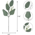 thumbnail image 2 of 30 Pcs Artificial Eucalyptus Stems,Fake Silver Dollar Eucalyptus Leaves Stem Faux Leaf for Wedding Bouquets, Flower Arrangements, Tables Centerpieces, Home Decor, 2 of 8