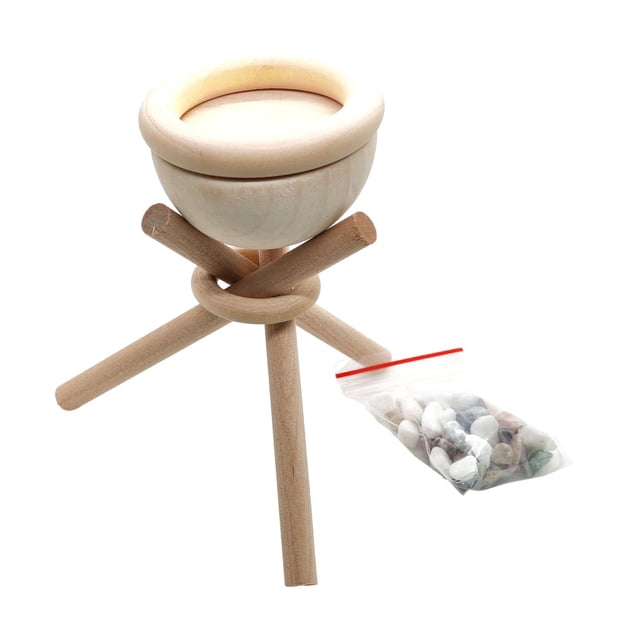 DOLITY Diffuseur d'Huiles Essentielles Désodorisant Premium Petit Support Minimaliste en Bois