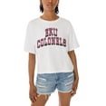 thumbnail image 3 of Women's Gameday Couture White Eastern Kentucky Colonels Claim To Fame Boxy Cropped T-Shirt, 3 of 5