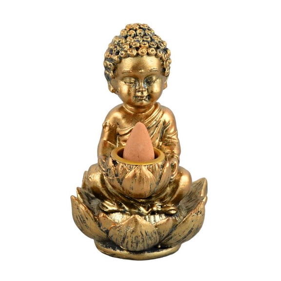 Buddha Backflow Incense Burner - 4"
