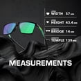 thumbnail image 5 of Oakley OO9482 Futurity Sun Square Shaped Non-Polarized Sunglasses for Men & Women - Includes Official Eyewear Kit - Satin Black Frame with Prizm Jade Lens, 5 of 5