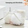thumbnail image 4 of Shower Caddy Basket, Plastic Organizer Storage Baskets with Handles, Shower Caddy Bins Organizer for Bathroom and Kitchen Portable Bath Basket Bath Basket Transparent Premium, 4 of 8