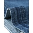 thumbnail image 5 of Unique Bargains Women's Plus Size Denim Cardigan Crop Short Sleeve Jean Jacket Shrug Blue 1X, 5 of 6