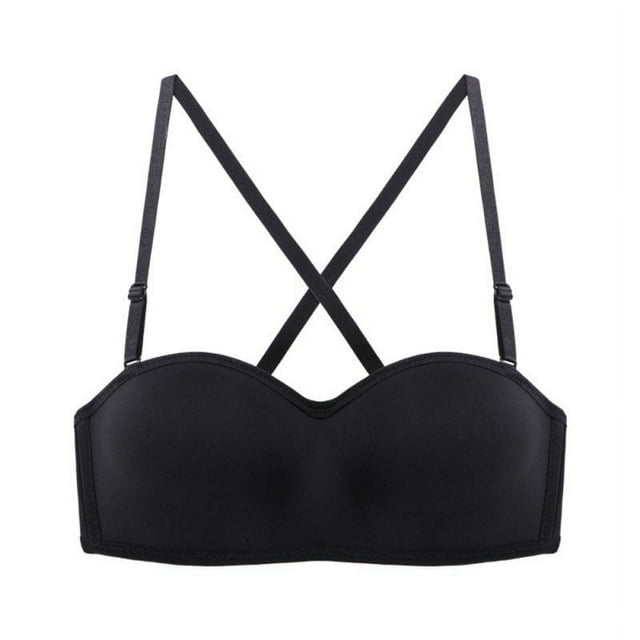 PENGXIANG Women Convertible Straps Invisible Bra Without Steel Ring Thin Section Gathered Non-slip Bra